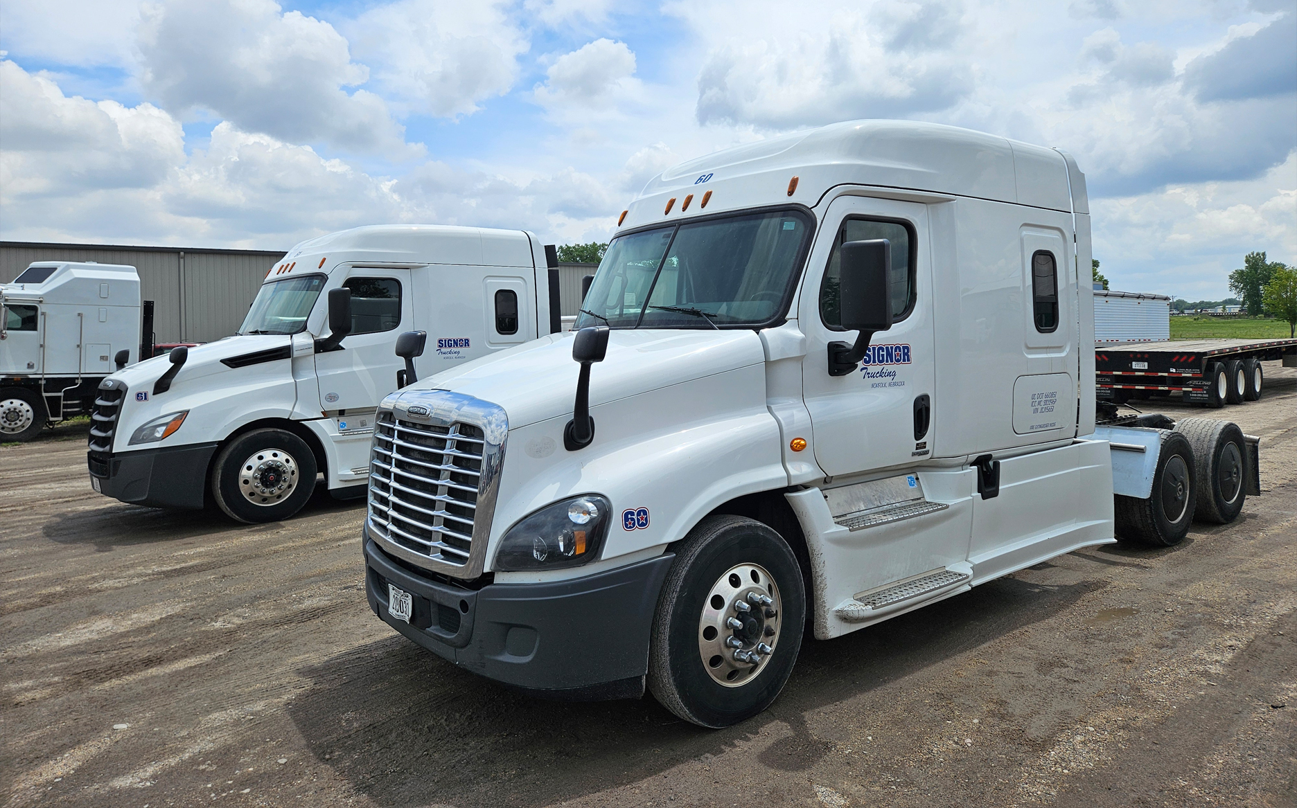 Signor Trucking trucks
